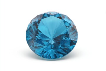 Close-up of a vibrant blue gemstone