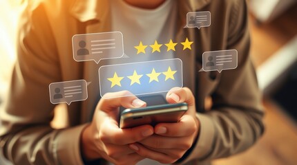 Consumer reviews shape decisions for online shopping during evening hours while using a mobile device in a cozy setting