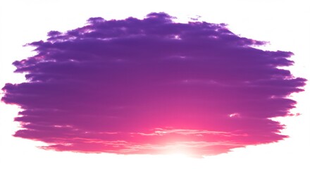    (Yuuyake kumo azayaka pinku murasaki kuusou teki shiruetto) Translation: Sunset clouds, vivid pink purple, fantastical silhouette. AI Generated
