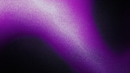 Purple Abstract Gradient Shape on Black Backdrop with Grainy Noise Texture Background for Modern Banner, Poster, and Digital Design