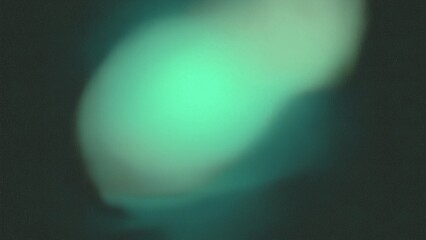 Abstract Green Shape on Grainy Textured Black Grunge Backdrop with Glowing Dynamic Noise Texture Effect for Modern Digital Design and Futuristic Banner