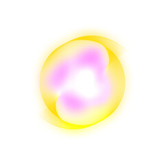 An enchanting portal unveils a celestial symphony of light revealing a vibrant cosmos beyond the veil with a yellow aura