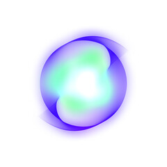 Envisioning a vortex of serenity with luminous green and sapphire blue hues offering solace and...