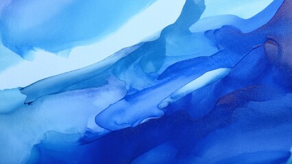 Artistic Oil Paint Texture with Blue Color Strokes as Abstract Background for Creative Design and Modern Decorative Backdrop