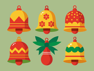 christmas bells vector illustration