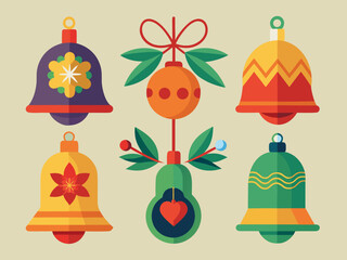 christmas bells vector illustration