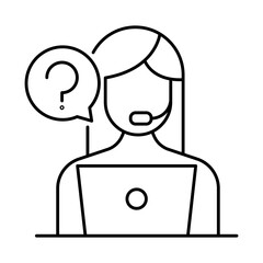 Customer support with help desk services, live chat, and technical assistance for client satisfaction. Business customer service and support solutions. Vector illustration.