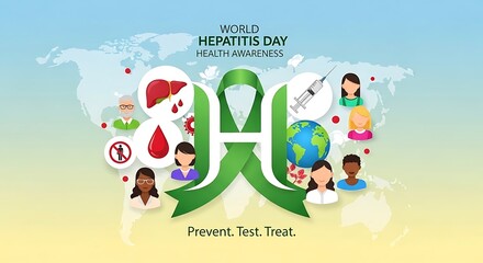 World Hepatitis Day Awareness.