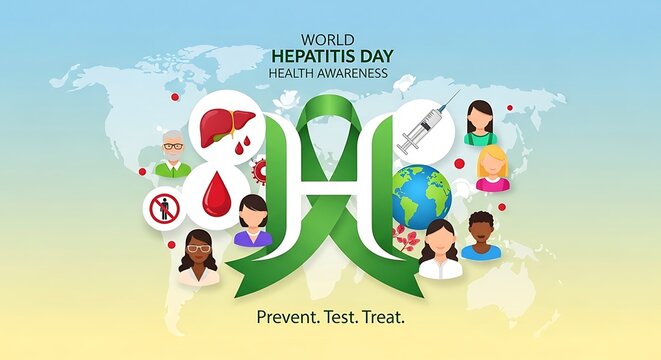 World Hepatitis Day Awareness.