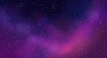 Fototapeta premium A cosmic expanse of swirling, vibrant purples and indigos, speckled with countless stars