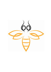 Bee logo icon design template.ai