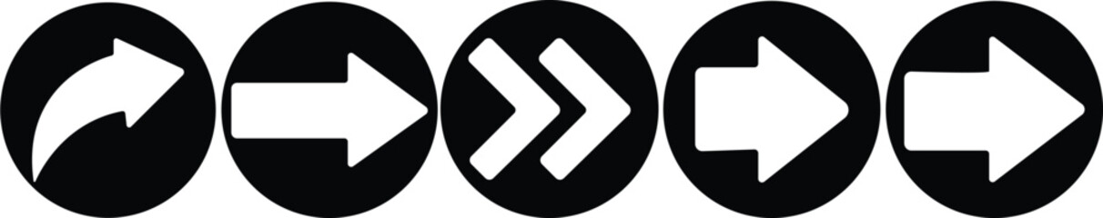 Art & IllustrationArrow icon set.Collection of black and line arrow icons for web design.Set different cursor arrow direction symbols in flat style. Pixel Perfect Vector Illustration.