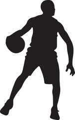 football player silhouette vector