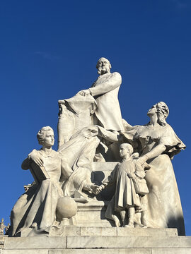Jules Ferry statue in Paris, France