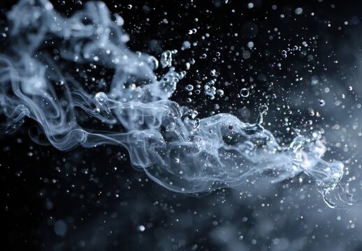 Abstract water and smoke