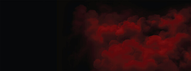 Abstract textured background with deep red smoky haze covering frame