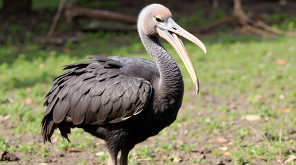 Fototapeta premium The dodo was a flightless bird native to Mauritius, an island in the Indian Ocean. It was about 3 feet tall and had a large, hooked beak. The bird became extinct in the late 1600s due to human hunting