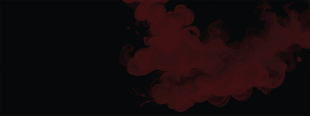 Crimson vapor swirling dramatically in gothic abstract horror background