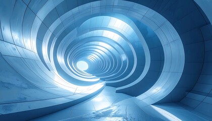 Obraz premium Abstract spiral tunnel
