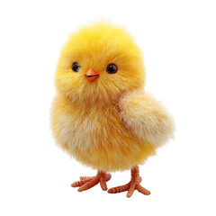Obraz na płótnie Canvas Adorable Chick 3d rendered, isolated on transparent background