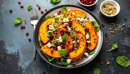 Vibrant autumnal salad