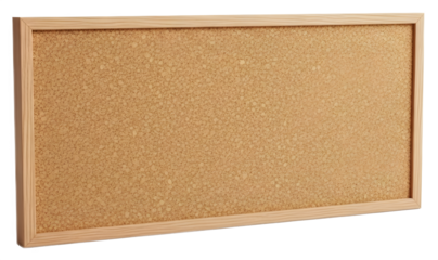 Cork Board with Wooden Frame | Office Bulletin Board for Announcements, Notes and Reminders