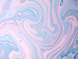 Obraz premium Gentle swirling of blue and pink hues creating fluid abstract design