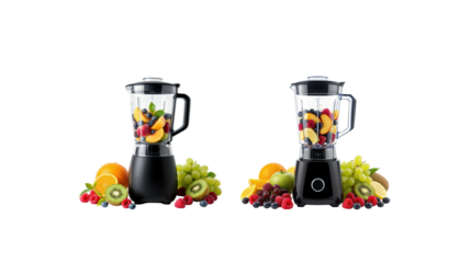 Blender with Fruits on transparent background png