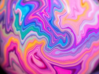 Vibrant Abstract Art: Flowing Waves of Color and Texture