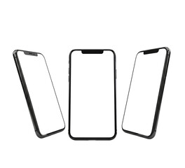 Realistic Smartphone Mockup Set