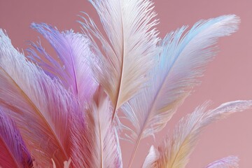 Obraz premium Close-up pastel feathers