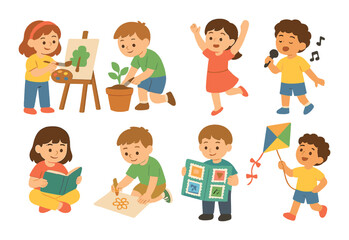 Neon icons: technology symbols including ai, robotics, and vr elements