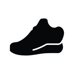 Silhouette of a stylish athletic shoe ideal for sports and running activities
