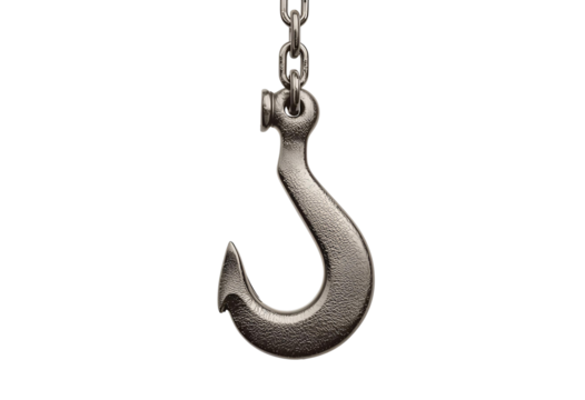 Strong hook and durable chain designed for lifting, securing, and support