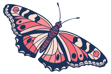 vector illustration of a butterfly