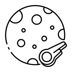 This Moon icon is suitable for Space and Galaxy, etc.