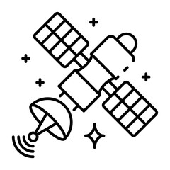 This Satellite icon is suitable for Space and Galaxy, etc.