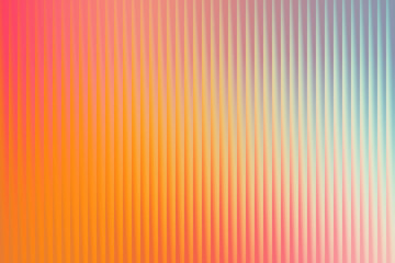 Abstract background with vertical ribbed texture and a vibrant gradient of orange, pink, and blue hues, creating a soft, blurred effect