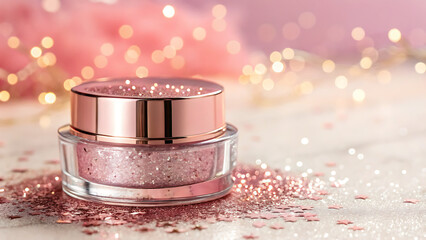 wedding rings on pink background