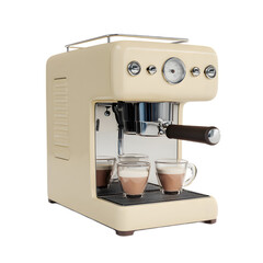 
Coffee machine isolated on a transparent background.