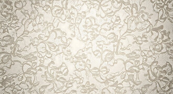 Elegant Floral Lace Fabric Texture.