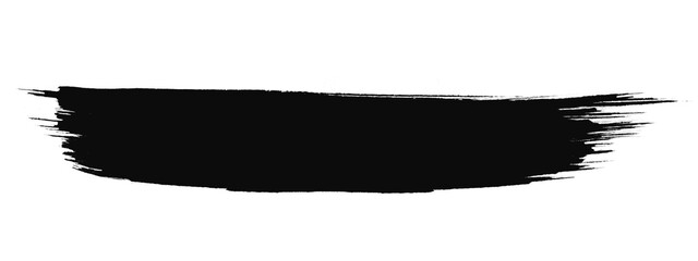 Rough textured black paint brush stroke frame title frame 