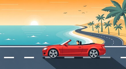 Sunset Coastal Drive Convertible.