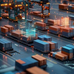 Digital Visualization of Shipping Containers and Logistics Operations