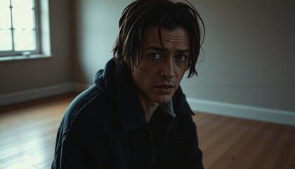 Pensive Moment in Empty Room