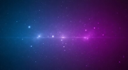 Obraz premium Cosmic Nebula with Purple Blue Glow.