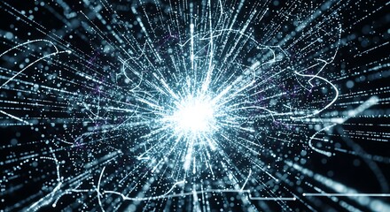 Abstract Light Burst Explosion.