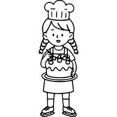 Girl Cake Icon