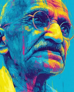 2020 Gandhi Jayanti vector design celebrating the birth anniversary of Mohandas Karamchand Gandhi