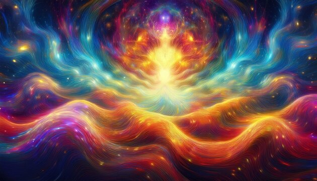 abstract image representing psychic waves energy mind power telepathy aura spiritual vibration